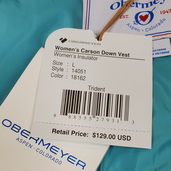 Obermeyer Carson Down Vest Women's Large - Picture 4 of 13